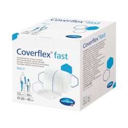 Coverflex Fast Bande Fixation Bleu T3 - 7,5 cm x 10 m