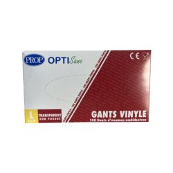 Gants Vinyle Non Poudré Large