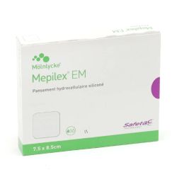 Mepilex EM Pansement Hydrocellulaire 7,5x8,5 cm