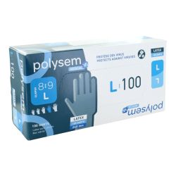 Polysem Gants Latex Non poudré L