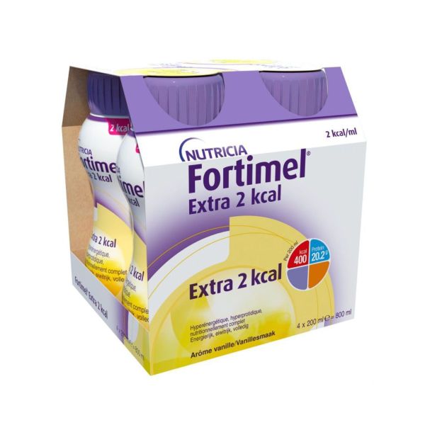Fortimel Extra 2 Kcal Nutrim Vanille 4/200Ml