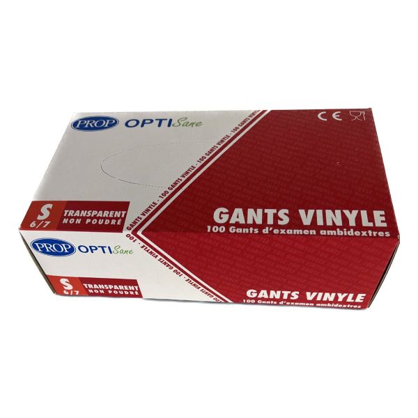 Gants Vinyle Non Poudré Small