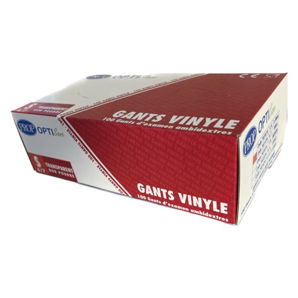 Gants Vinyle Non Poudré Small