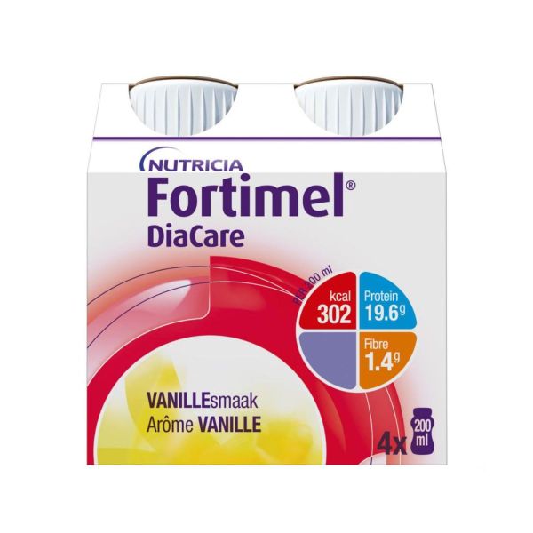 Fortimel Diacare Nutrim Vanille 4Bout/200Ml