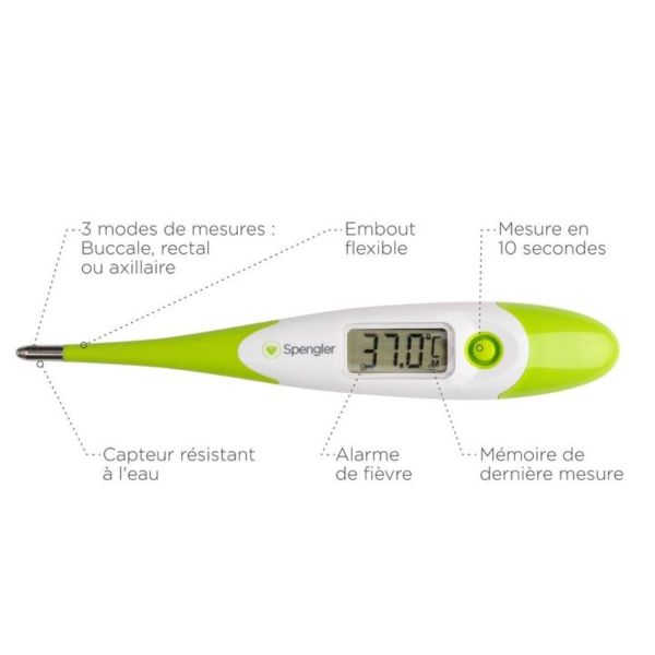 Thermomètre Tempo 10 Flex Spengler à embout flexible - LD Medical