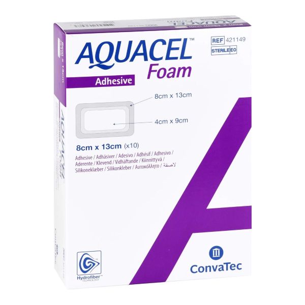 Aquacel Foam Adhésive 8x13 cm