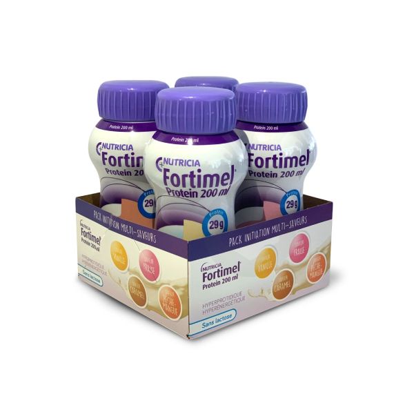 FORTIMEL PROTEIN Fruits Rouges - 4 Bouteilles de 200ml