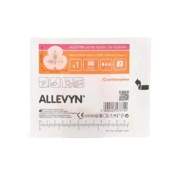 Allevyn Gentle Border Lite Multisite 8x8,4 cm